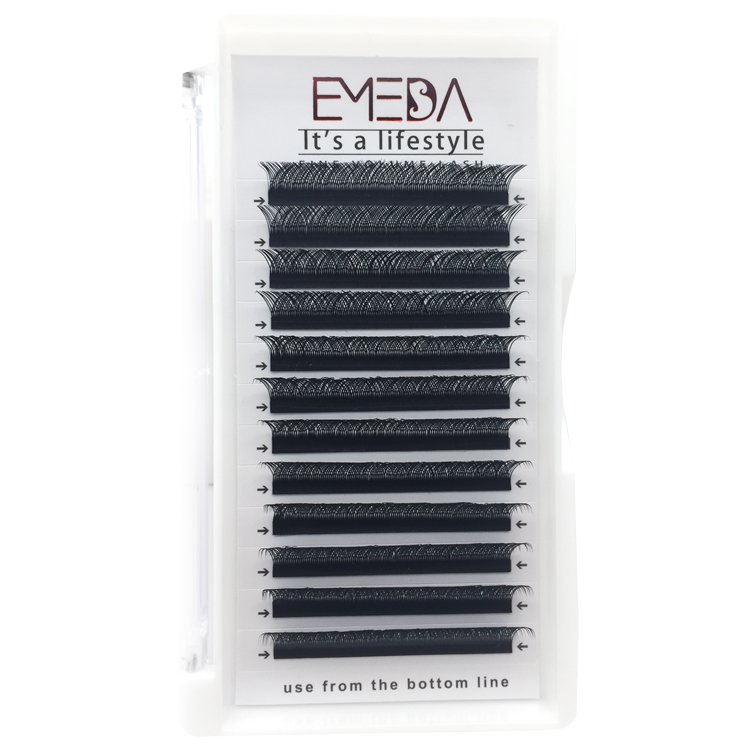 2019 Fashion 0.07mm Thickness YY Volume Eyelash Extensions with Private Label YY60